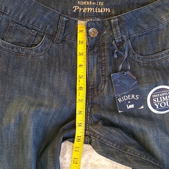 NEW Premium Riders by Lee Instantly Slims You Jeans 10P Blue - Picture 14 of 16